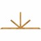 Ekena Millwork Saratoga Rough Sawn Timber Gable Bracket, Western Red Cedar, 108"W x 45"H x 2"D x 4"F, 10/12 Pitch GBW108X45X0204SAR00RWR - alternate 1